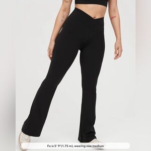 OFFLINE By Aerie Real Me High Waisted Crossover Flare Leggings
